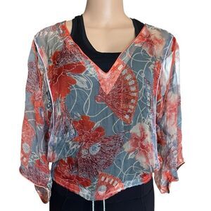 Diesel Floral Sheer Top